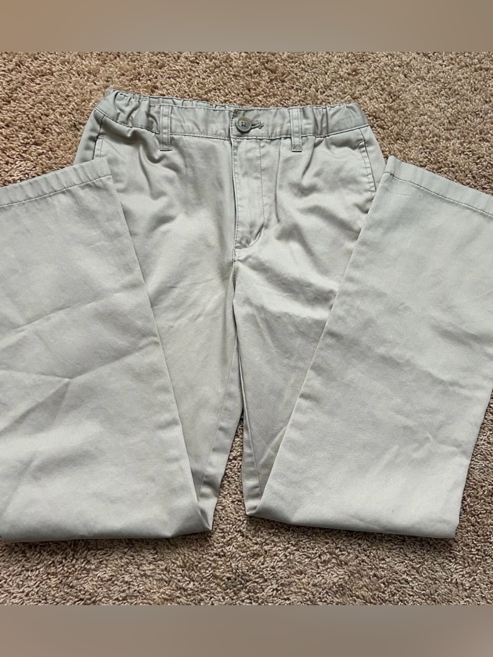 Cherokee Ultimate Khaki Dress Pants Boys 14 Wedding Formal School Classic Preppy